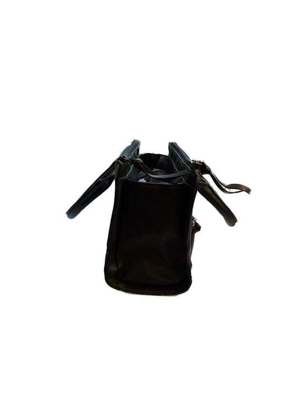 Christian Siriano Black Vinyl Handbag Purse - Picture 3 of 5